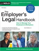 The employer's legal handbook