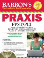 Barron's Praxis PPST/PLT