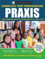 Praxis core academic skills for educators (5712, 5722, 5733)