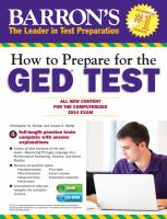 Barron's how to prepare for the GED test