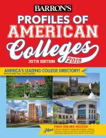 Barron's profiles of American colleges