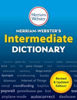 Merriam-Webster's intermediate dictionary