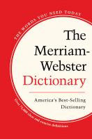 The Merriam-Webster dictionary