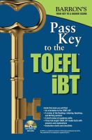 Pass key to the TOEFL : test of English as a foreign language
