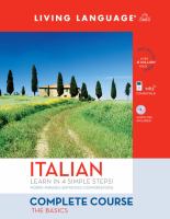 Italian complete course : the basics