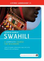 Swahili : a complete course for beginners