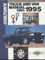 Chilton's truck & van service manual