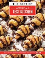 The best of America's Test Kitchen 2022 : best recipes, equipment reviews, and tastings