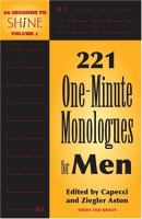 221 one-minute monologues for men