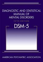 Diagnostic and statistical manual of mental disorders : DSM-5
