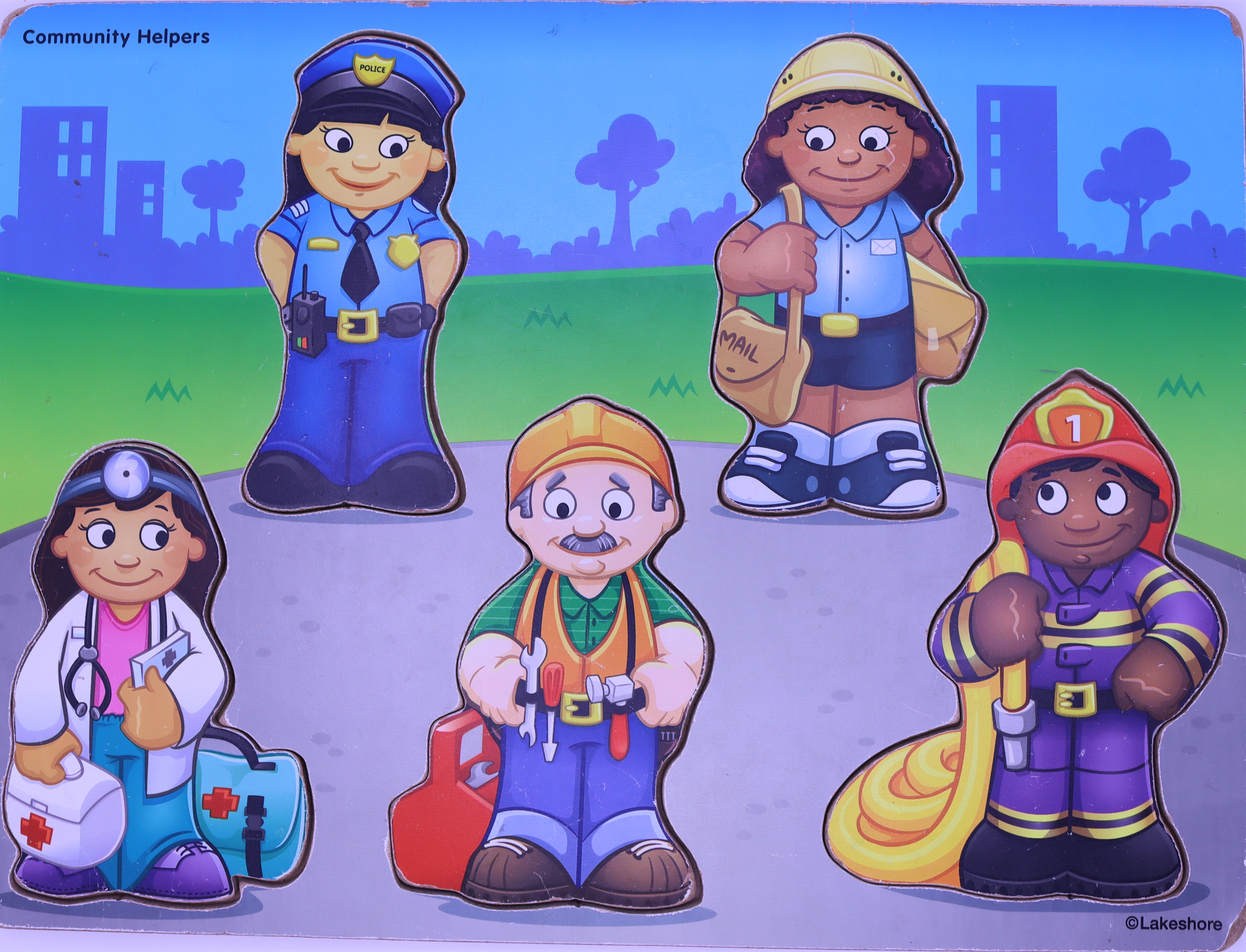 Community helpers puzzle