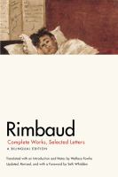 Rimbaud : complete works, selected letters : a bilingual edition