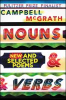 Nouns & verbs : new and selected poems