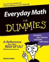 Everyday math for dummies