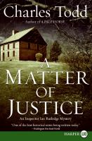 A matter of justice