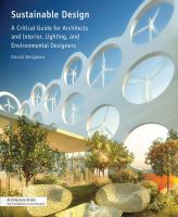 Sustainable design : a critical guide