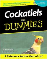 Cockatiels for dummies