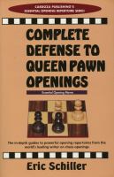 Complete defense to queen pawn openings