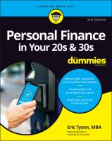 Personal finance in your 20s & 30s