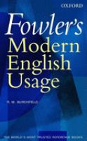 Fowler's modern English usage