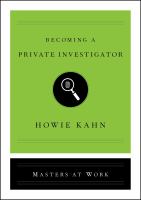 Becoming a private investigator