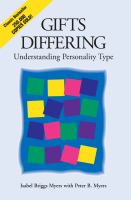 Gifts differing : understanding personality type