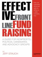 Effective frontline fundraising : a guide for nonprofits, political candidates, and advocacy groups