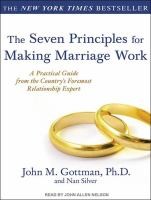 The seven principles for making marriage work