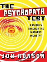 The psychopath test : a journey through the madness industry