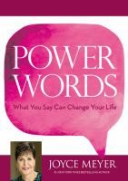 Power words : what you say can change your life