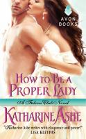 How to be a proper lady