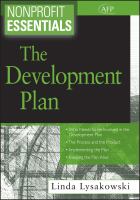 Nonprofit essentials : the development plan