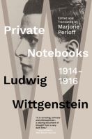 Private notebooks : 1914-1916