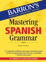 Mastering Spanish grammar