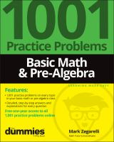 1001 practice problems : basic math & pre-algebra