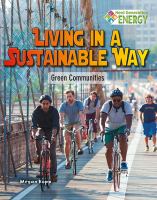 Living in a sustainable way : green communities
