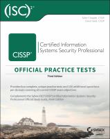 (ISC)2 CISSP® Certified Information Systems Security Professional official practice tests