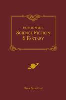 How to write science fiction and fantasy