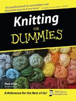 Knitting for dummies