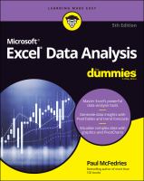 Excel data analysis