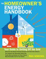 The homeowner's energy handbook : your guide to getting off the grid
