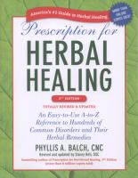 Prescription for herbal healing