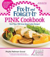 Fix-it and forget-it pink cookbook : more than 700 great slow-cooker recipes!