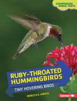 Ruby-throated hummingbirds : tiny hovering birds