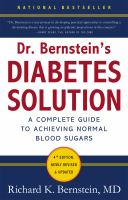 Dr. Bernstein's diabetes solution : the complete guide to achieving normal blood sugars