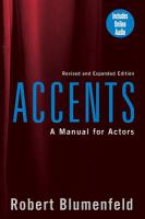 Accents : a manual for actors