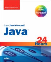Sams teach yourself Java in 24 hours