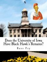Does the University of Iowa have Black Hawk's remains?