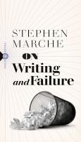 On writing and failure, or, On the peculiar perseverance required to endure the life of a writer