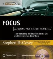 Focus : achieving your highest priorities